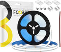 16.4FT IP65 Waterproof COB LED Strip 6000K 480LEDs/m Flexible High Density Uniform Bright LED Lights 9W/m, Dimmable 8mm DC12V COB Strips for Home Indoor Decoration, NO Power and Controller