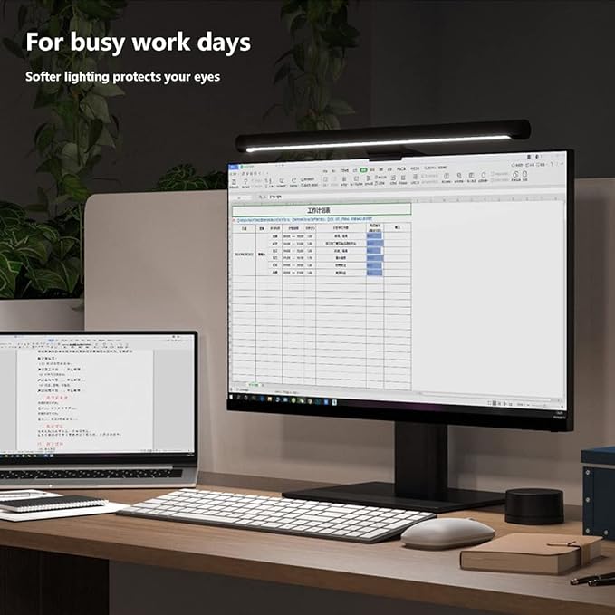 XIAOMI Mi Computer Monitor Light Bar - Wireless Control, Easy Installation, Extra Computer Lighting w/o Taking Desktop Space, No More Glare