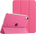 TiMOVO Case for iPad mini 7 A17 Pro 8.3-inch 2024, iPad mini 6th Generation Case, Slim Translucent Hard Back Folio Cover Support Touch ID & Apple Pencil Charging, Auto Wake/Sleep, Watermelon Red