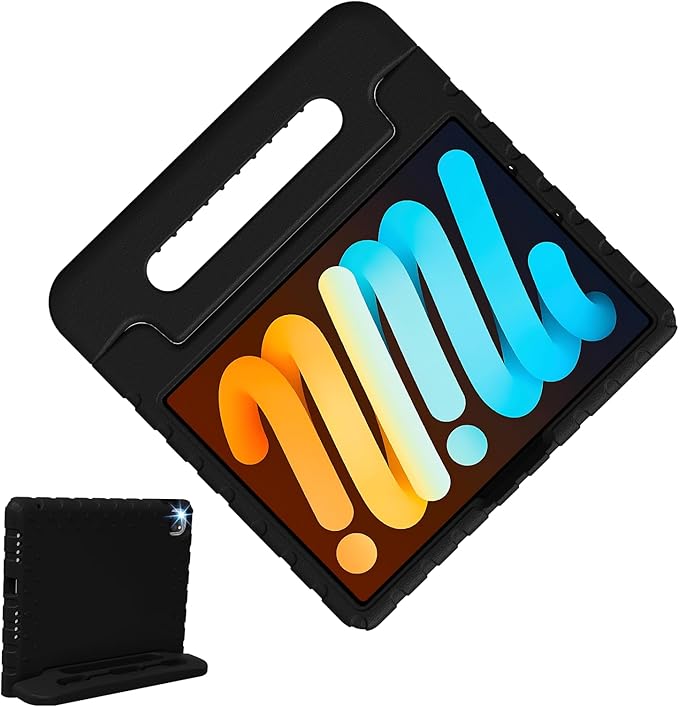 for 2024 iPad Pro 11 inch Case M4 with Pencil Holder/Anti-Slip Handle, Super Protection EVA Kids Proof New Cute Cover for iPad Pro 11-inch (M4) 5th Generation, Black