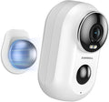 ZUMIMALL Security Cameras Wireless Outdoor with Magnetic Mount, No-Drill Installation, 2K Battery Powered Cameras for Home Security Indoor, 2.4G WiFi, Color Night Vision/130° View/AI Detection/Alexa