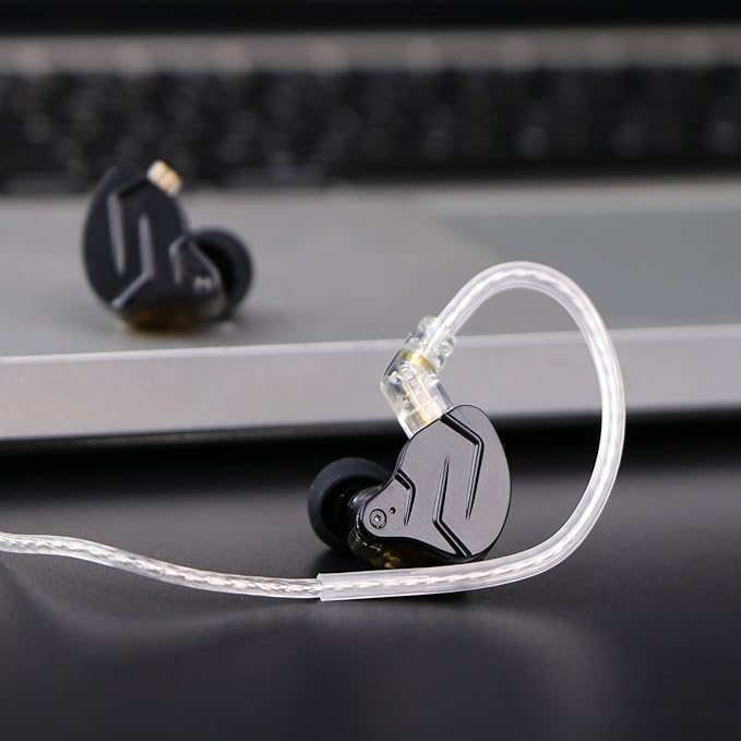 Linsoul KZ ZSN PRO X Dual Driver 1BA+1DD Hybrid Metal Earphones HiFi in-Ear Monitor with Detachable Recessed 2Pin Cable,Zinc Alloy Panel (Without Mic, Grey)