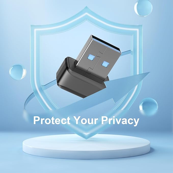 USB Fingerprint Key Reader Advanced Security Access Window Hello Fingerprint Reader for Windows10/11 Laptops Computer