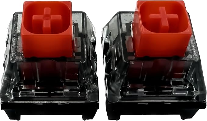 Zjmehty Upgrade Kailh Box V2 Red Switches for Mechanical Gaming Keyboard,5-Pin 40gf Linear/Dust&Waterproof Switches(36pcs,Red)