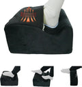 Foot Rest for Under Desk at Work,Ergonomically Designed Home Footrest with Warm Feet Pocket,Comfort Foam Foot Stool Used As A Foot Or Leg Elevator Under Desks,Office Chairs & Sofas or Couch - Black
