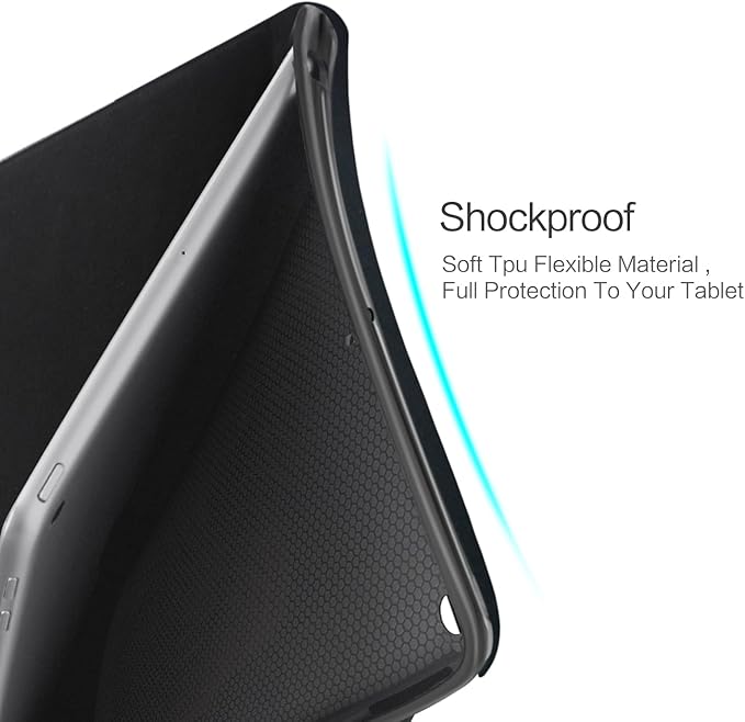 Vimorco Slim Case for iPad 5th/6th Generation 9.7 inch 2017/2018, for iPad Air 1/2 Case, Shockproof PU Leather Adjustable Stand Cover for iPad 5/6 Gen, Dragonfly