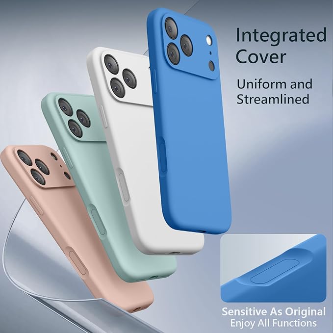 FireNova Magnetic for iPhone 17 Pro Max Case, Compatible with MagSafe, [Integrated Silicone Camera Control Button] [Camera Protection] Anti-Scratch Microfiber Lining Phone Case, 6.9", Blue