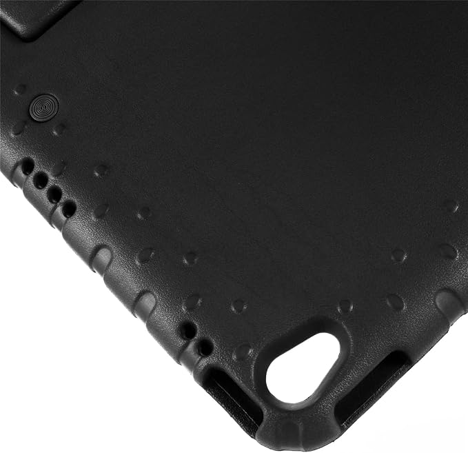 Kids Case for iPad 10th Generation (2022), iPad 11" A16 2025 Case with Pencil Holder, Techcircle Handle Stand Lightweight EVA Foam Bumper Protective Rugged Drop Protection Child Proof Cover, Black