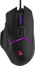 Bloody W95BR Max Extra Fire Gaming Mouse - 12,000 CPI, BC3332-A Sensor, 2000 Hz Report Rate, 4M Onboard Memory, RGB Backlit, Adjustable LOD, Precision Control, Ergonomic Design