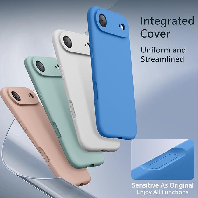 FireNova Magnetic for iPhone Air Case, Compatible with MagSafe, [Integrated Silicone Camera Control Button] [Camera Protection] Microfiber Lining Phone Case for iPhone 17 Air, 6.5", Blue