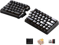 Lite Wireless Split Keyboard Mechanical - Silent Switches, RGB, Foam, Hot Swappable, Compact 60% Layout, PBT Keycaps Programmable for Mac & Windows Black