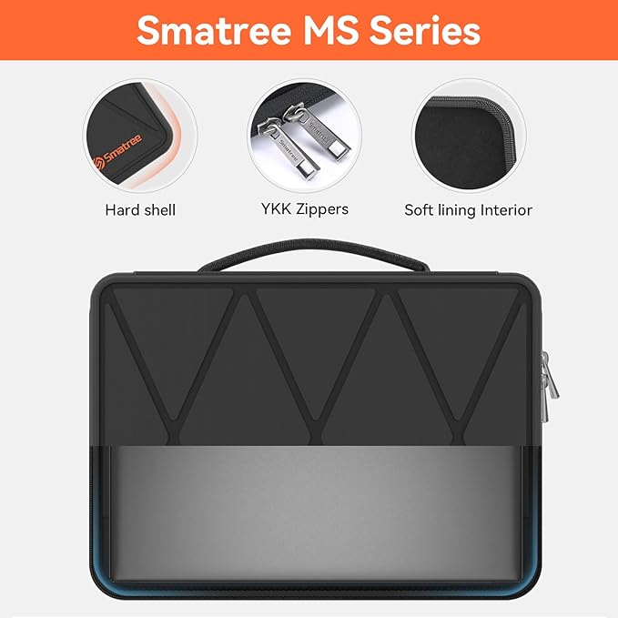 Smatree MS129 Hard EVA Protective Sleeve Case with Stand Compatible for 18 inch HP ZBook Fury G1i Waterproof Sleeve