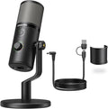 MAONO USB Microphone for Gaming Streaming, Podcast Condenser mic with 3 Polar Patterns Software for Twitch TikTok YouTube Discord, Profession Studio Recording Mic for Computer PC Mac DM50