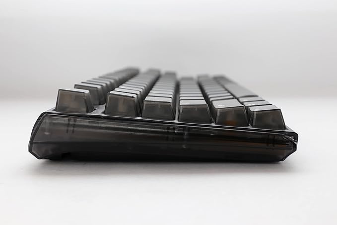 Ducky One 3 TKL Aura Clear Black Hotswap RGB Double Shot PBT Mechanical Keyboard Cherry MX Blue
