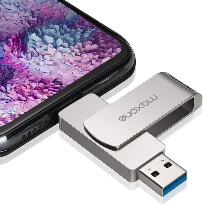 Maxone 64GB Flash Drive USB Type C Both 3.0 Tech - 2 in 1 Dual Drive Memory Stick High Speed OTG, Compatible with Android Smartphone Computer, MacBook, Chromebook Pixel