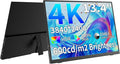 MAGICRAVEN 4K Portable Monitor, 13.3" UHD IPS Laptop Screen, Slim Lightweight Dual USB C HDMI Computer Gaming Display with Speakers, Travel Monitor for PC Phone PS5/4 Xbox Switch