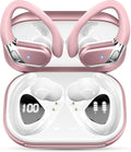 Hupoaf Wireless Earbuds Sport with Earhooks, 2026 Bluetooth 5.4 Headphones with 4 ENC Noise Canceling Mics, 50H Stereo Earphones for Running/Gym/Workout, IP7 Waterproof Over Ear Buds for Android/iOS