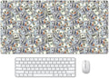 Funny 100 Dollar Bills Money Gaming Mouse Pad Hundreds of US Dollar Currency Non-Slip Rubber Mouse Pad for Computers, Laptop,Office, Home Rectangle Personalized Mousepad 31.5" x15.7"