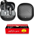 2 Pack ANC Wireless Earbuds with Big Bass Durable, Lightweight Design for Noisy Factories, Gym, and Travel, Includes 3-Size Tips for Secure Fit