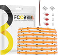 COB Orange LED Strip Light DC12V Flexible High Density Uniform Bright 480LEDs/m Strips 16.4FT CRI90+ 8MM Width Dimmable COB LED Tape for Cabinet Indoor Decor(No Adapter/Controller)