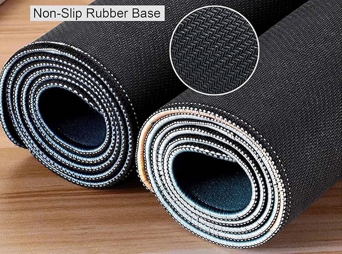 White Grey Geometric Extended Big Mouse Pad Large,XL Gaming Mouse Pad Desk Pad,31.5x11.8inch Long Computer Keyboard Mouse Mat Mousepad with 3mm Non-Slip Base and Stitched Edge for Home Office Work