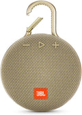 JBL Clip 3, Desert Sand - Waterproof, Durable & Portable Bluetooth Speaker - Up to 10 Hours of Play - Includes Noise-Cancelling Speakerphone & Wireless Streaming