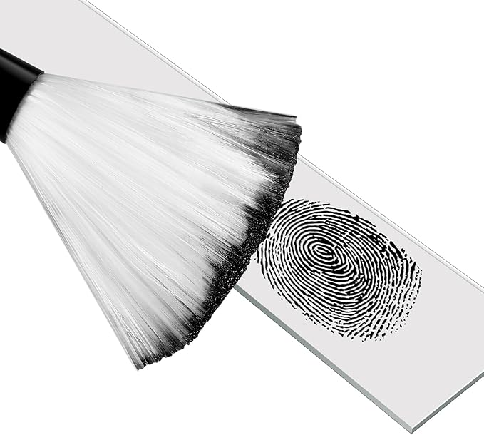 Leelosp Basic Latent Fingerprint Kit Bichromatic Fingerprint Powder Finger Print Forensic Science Kit