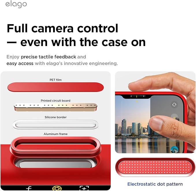 elago for iPhone 17 Pro Case, Premium Magnetic Silicone Case, Compatible with MagSafe, Liquid Silicone Material, Protective Cover, Shockproof, Slim Phone, 6.3 inch (Red)