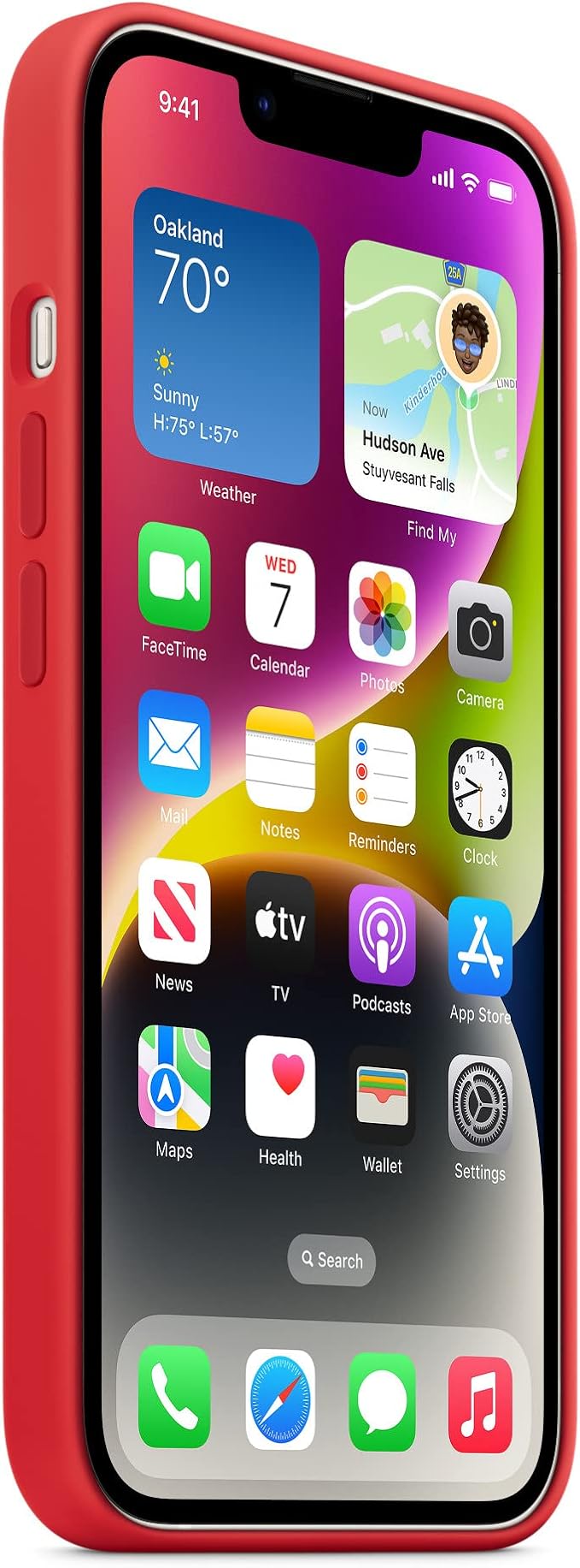 Apple iPhone 14 Silicone Case with MagSafe - (Product) RED