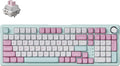 Keychron J3 SE Pink Mechanical Keyboard Wireless, Compact 96% Layout with Numpad Knob, 2.4 GHz/Bluetooth/Wired Custom RGB Backlit, Hot-Swappable Sakura Milk Switch for Mac Windows Linux