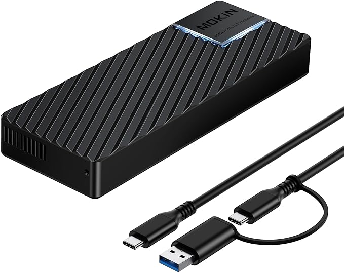 M.2 NVMe Enclosure,40Gbps M.2 Enclosure SSD Enclosure Compatible for M4/Pro/Max MacBook Mac mini,Support SSD Size 2230/2242/2260/2280 B+M M-Key PCIe Compatible with Thunderbolt 3/4/USB4/3.2/3.1