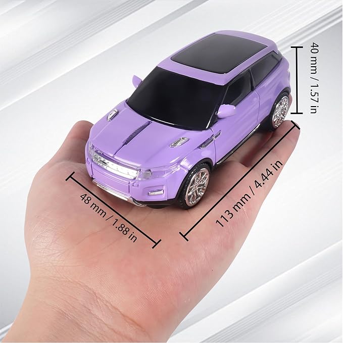elec Space Wireless Mouse Car Computer Mouse for PC Laptop (Purple)