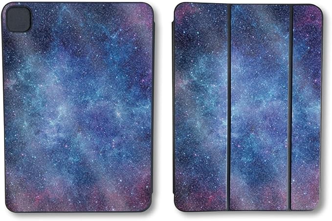 Glossy Glitter Skin Compatible with Apple Smart Folio for iPad Pro 11-inch (M4) 2024 - Nebula - Premium 3M Vinyl Protective Wrap Decal Cover - Easy to Apply | Crafted in The USA by MightySkins