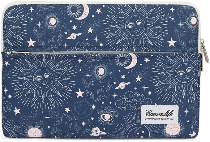 Notebook Computer 13-13.3-inch Notebook case, Suitable for MacBook Air/Pro 13 /Pro 14, HP Dell ASUS Lenovo Notebook, Polyester Upright Computer case with Pocket (Sol De Mayo)