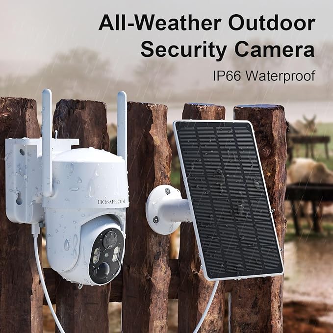 No WIFI Security Camera No Internet Needed, 4G LTE Cellular Security Camera Outdoor Wireless, Solar Camera for Home Security, PIR Motion Detction, 2K Color Night Vision, IP66 Waterproof, 2 Pack