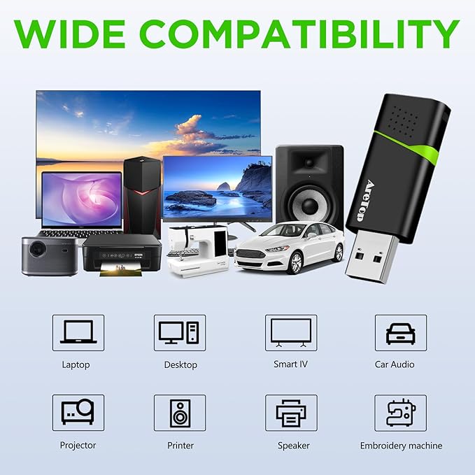 AreTop 32GB Thumb Drive with Type C Adapter, Retractable USB 2.0 Flash Drive Multicolor USB Drive for Date Storage, High Speed Jump Drives with LED Indicator Lanyard, 32GB 1 Pack (Green)