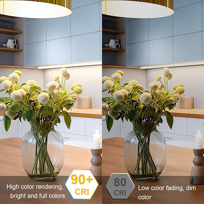 COB LED Strip Lights, ETL Listed Daylight White Light Strip 6000K, 32.8ft 24V COB Lights with 3200 LEDs, CRI 90+, Remote, 24V Adapter, LED Light for Cabinets, Home Lighting Indoor Decoration