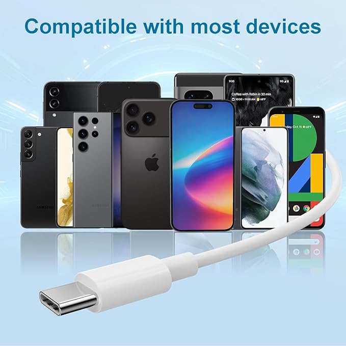 USB C Headphones for iPhone 17/16/15 Earbuds, Type C Earphones with Mic & Remote Control Noise Cancelling for iPhone 17 16 15 Pro Max Plus, iPad Pro, Galaxy S25/S24/S23/S22/Ultra Note 10/20 and More