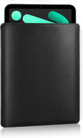 MoKo 7-8 Inch Tablet Sleeve, PU Leather Briefcase Slim Stylish Case Pouch Fit with New iPad Mini (A17 Pro) 8.3" 2024, iPad Mini 6/5/4/3/2/1, Galaxy Tab S2 8.0, Tab A 8.0, ZenPad Z8s 7.9, Black