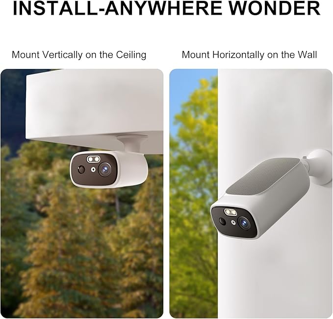 5G WiFi Security Cameras Wireless Outdoor, 5G Security Camera for Home Security, AI Motion Detection, Color Night Vision, SD Card/Cloud Storage, Waterproof, Compatible with Alexa/Google Home