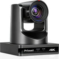 Prisual 4K NDI PTZ Camera, Advanced PTZ Auto Tracking 20X HDMI/USB3.0 PTZ Camera, 1/1.8”4K UHD 30P with Built-in Tally Light for Church Conference Events, PoE, PT20X-4K-N