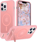 Magnetic Compatible with iPhone 13 Pro Case, [Built-in Invisible Kickstand][Compatible with MagSafe] [Military Grade Shockproof] Slim Translucent Matte Phone Case for iPhone 13 Pro 6.1"