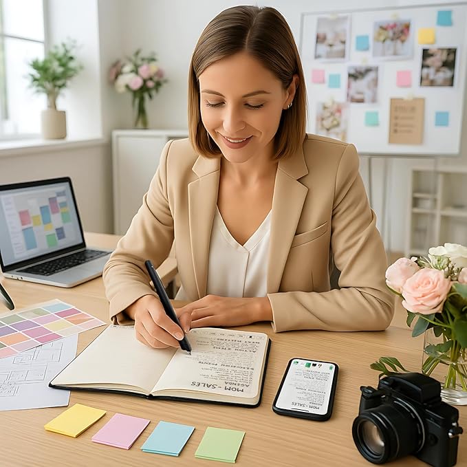 Digital Notebook Smart Pen Set | Real Time Sync from Paper to App, Bluetooth Pen with OCR and Audio Recording | Gift for Students, Creators & Professionals