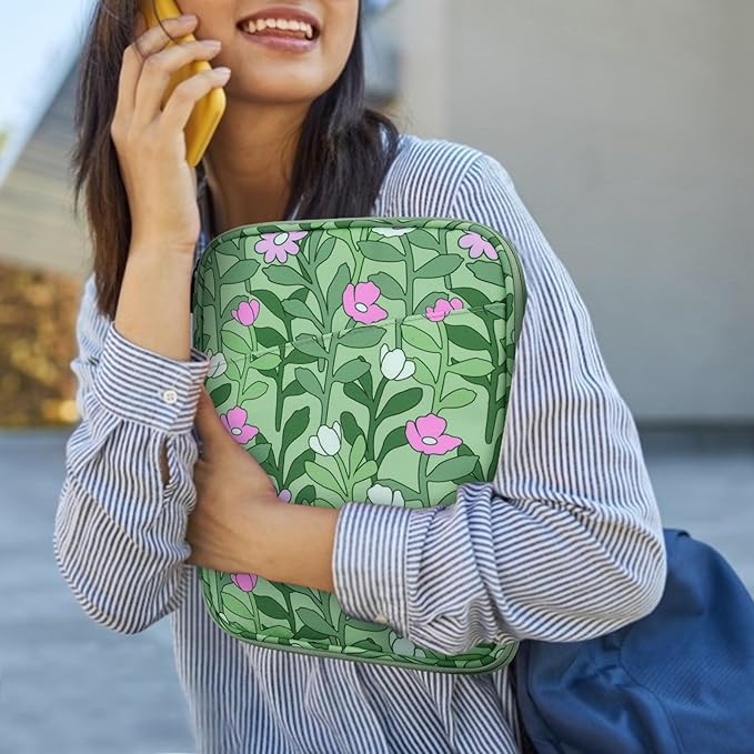Dadanism 9-11" Tablet Sleeve Bag Carrying Case for iPad (A16) 11th Gen 11", iPad 10th Gen 10.9" Air 5/4, iPad Air M4/Pro 11", iPad 9/8/7th, Galaxy Tab A11+ Plus 11", Remarkable 2 10.3",Papaver Rhoeas
