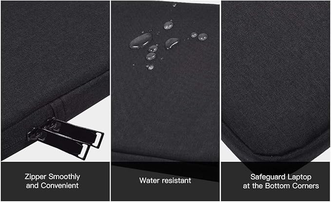 Portable Drawing Tablet Sleeve Carrying Case for HUION KAMVAS 13/ Inspiroy 2 Large/H1060P/H950P, XP-Pen Deco 01 V3, Black