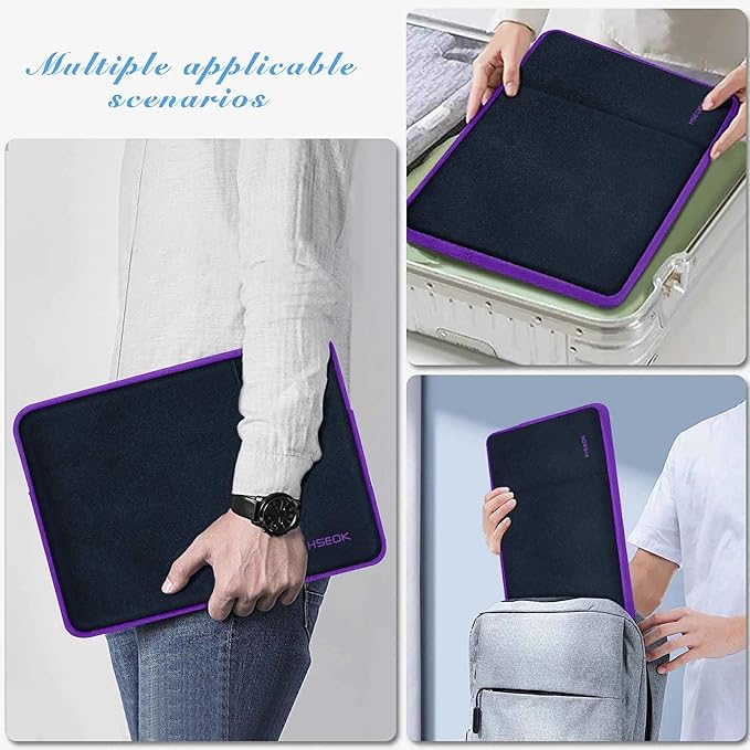Hseok Laptop Sleeve 15.6 16 inch Case Compatible with MacBook Neo 16, MacBook Pro 16" M5/M4/M3/M2/M1, MacBook Air Pro 15", XPS 16, Most 15" 15.6" 16" Notebooks,B02K07