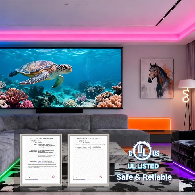 BTF-LIGHTING SK6812(Similar WS2812B) UL Listed RGBW RGB+Warm White(3000K) Individually Addressable DC12V 16.4FT 30LED/m 4 Colors in 1 Light Dream LED Strip IP30 White PCB(No Adapter or Controller)