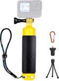 Floating Hand Grip Underwater Handle Mount with Detachable Tripod Stand for GoPro Hero 13 12 11 10 9 7 8 6 5 4 Max Mini Session DJI Action Camera Ideal for Diving Snorkeling Swimming Sport