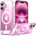 Magnetic Compatible with iPhone 16 Case, [Built-in Invisible Kickstand][Compatible with MagSafe] [Military Grade Shockproof] Slim Thin Phone Case for iPhone 16 6.1"