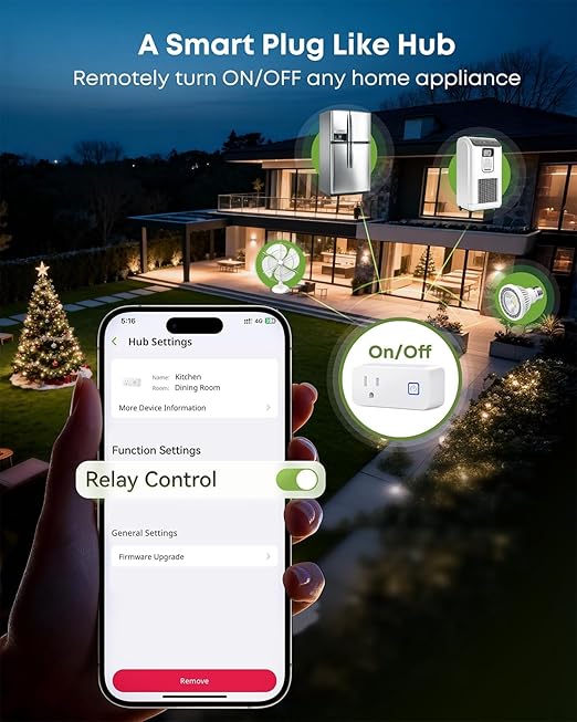 MOCREO WiFi Room Thermometer Hygrometer, Remote App Email Alert, 2 Years Data Export, 2 Years Battery, No Subscription, Wireless Temperature Humidity Sensor for Bedroom, Greenhouse, Basement
